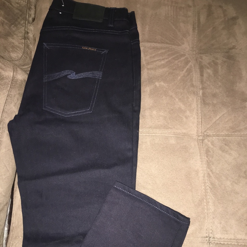 Men's dark blue nudie jeans